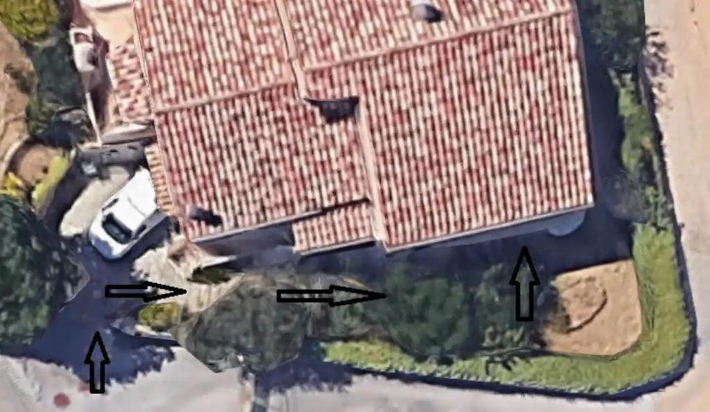 Pohľad z vtáčej perspektívy na ubytovanie Appartement T2 bas de villa avec jardinet au calme proche mer