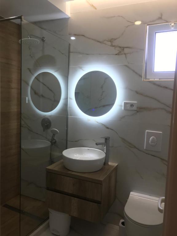 Koupelna v ubytování Apartments Ada Bojana