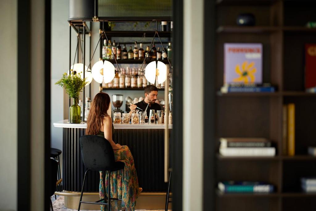 The lounge or bar area at The Port Square Hotel