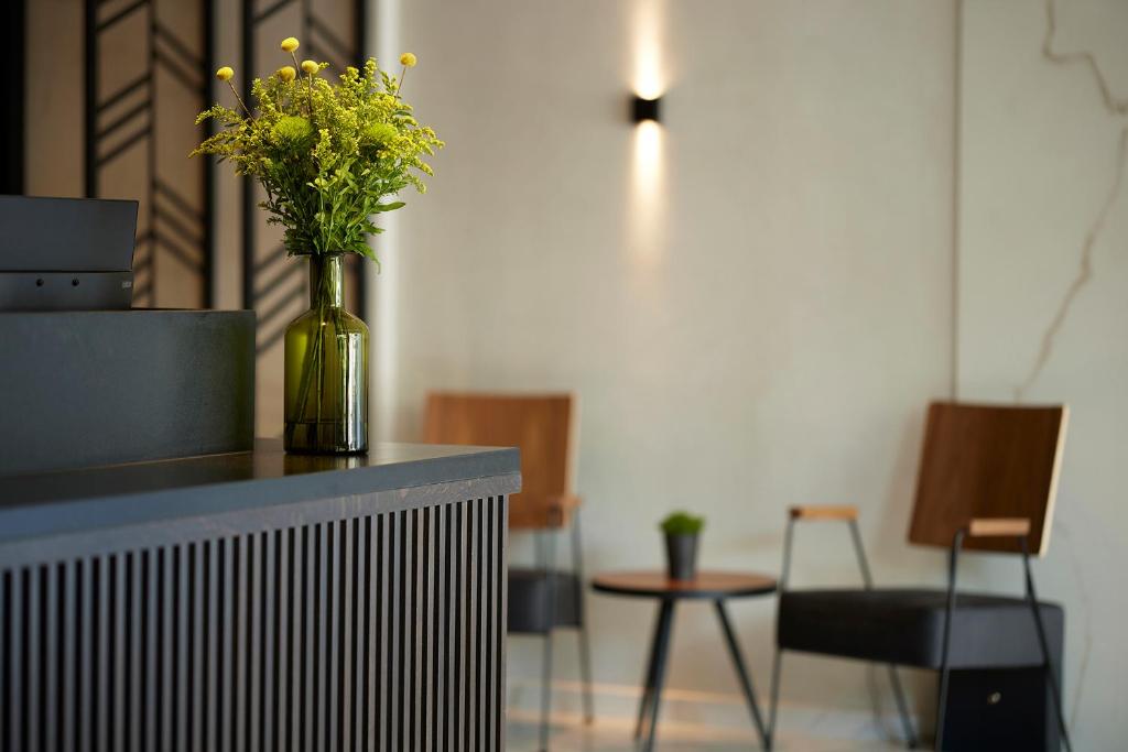 A seating area at The Port Square Hotel