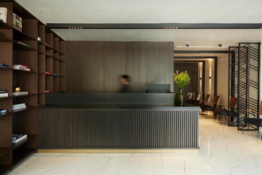 The lobby or reception area at The Port Square Hotel