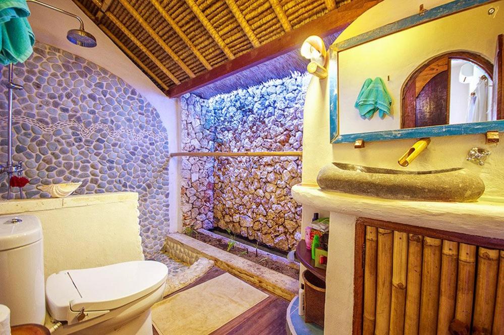 Koupelna v ubytování Mu Bungalows