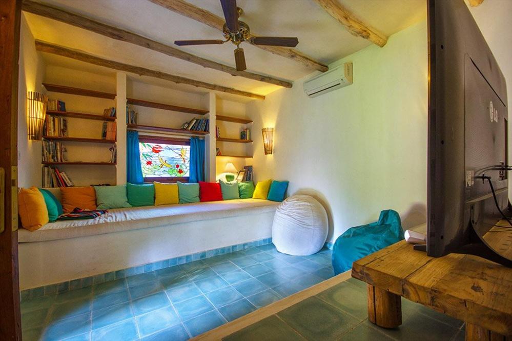 Posezení v ubytování Mu Bungalows
