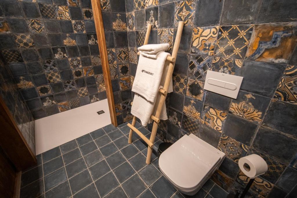 Koupelna v ubytování HOTEL SOMNIFABRIK