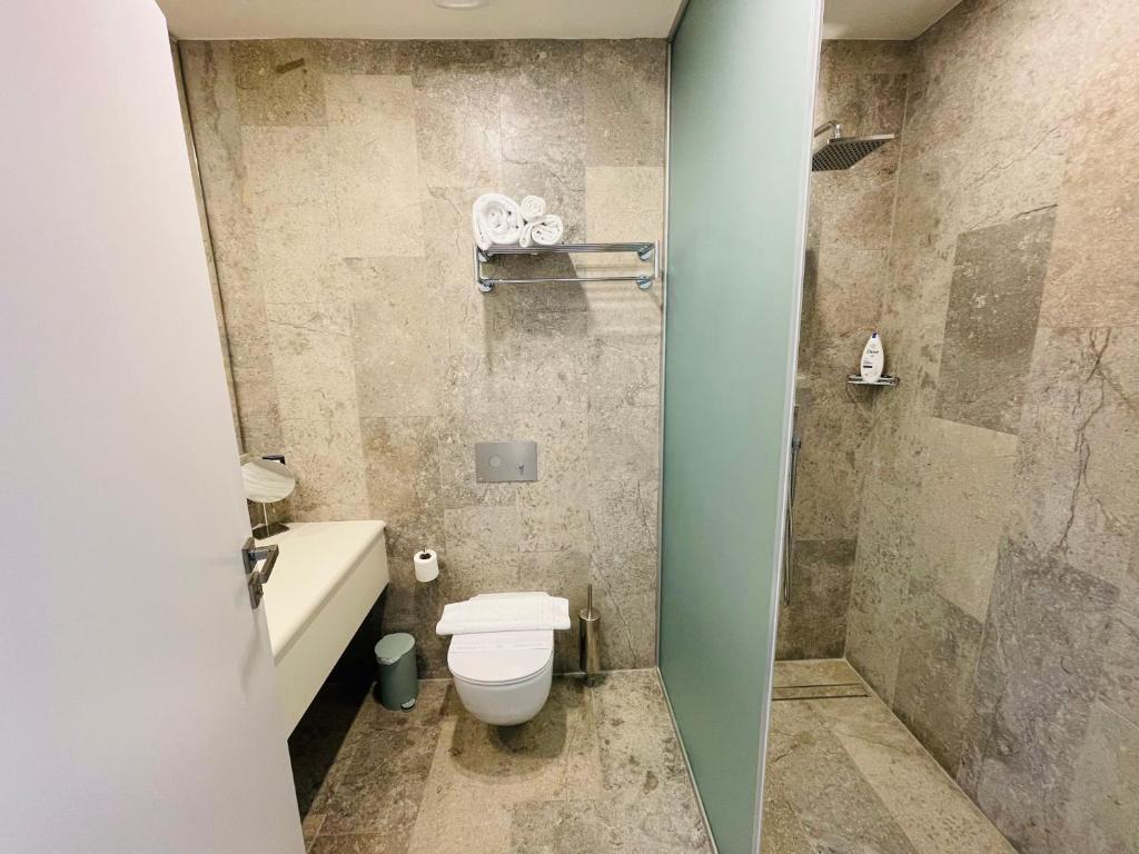 Koupelna v ubytování WERK Hotel & SPA