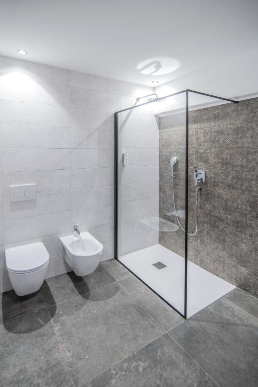 Koupelna v ubytování B&B Zur Traube