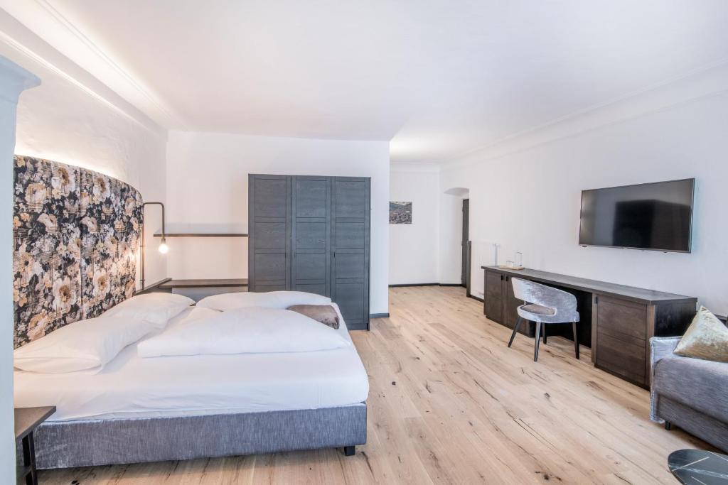 Postel nebo postele na pokoji v ubytování B&B Zur Traube