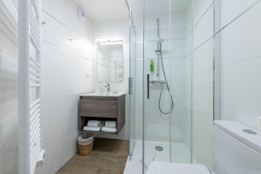 Koupelna v ubytování Hotel Le Clos Fleuri