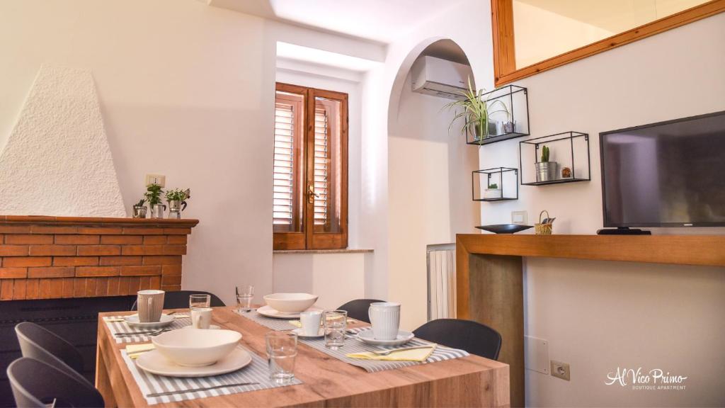 A kitchen or kitchenette at Al Vico Primo - Boutique Apartment