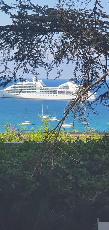 a cruise ship in the water with boats in it at ML83 in Sanary-sur-Mer