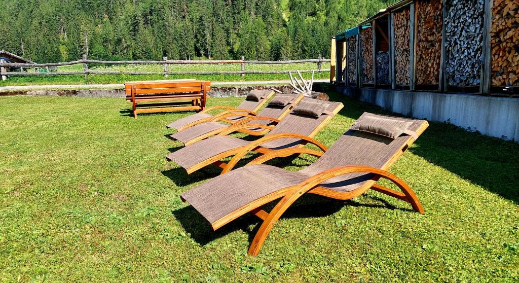 Vonkajšia záhrada v ubytovaní De nussi's chalet 3