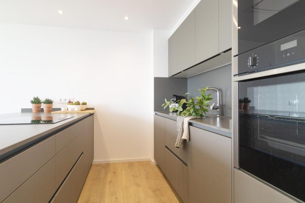 Kuchyň nebo kuchyňský kout v ubytování Vivalidays Apartour - Calella