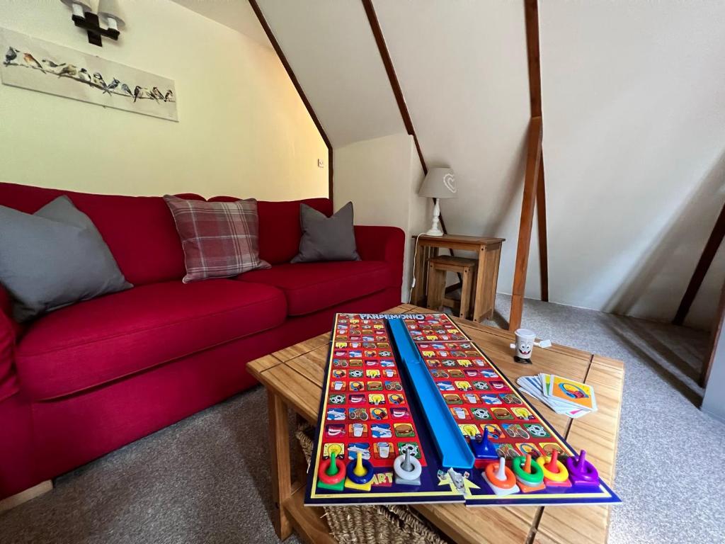 Posezení v ubytování Ericht Holiday Lodges