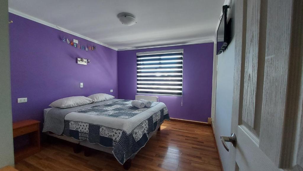 Postel nebo postele na pokoji v ubytování Hostal La Base