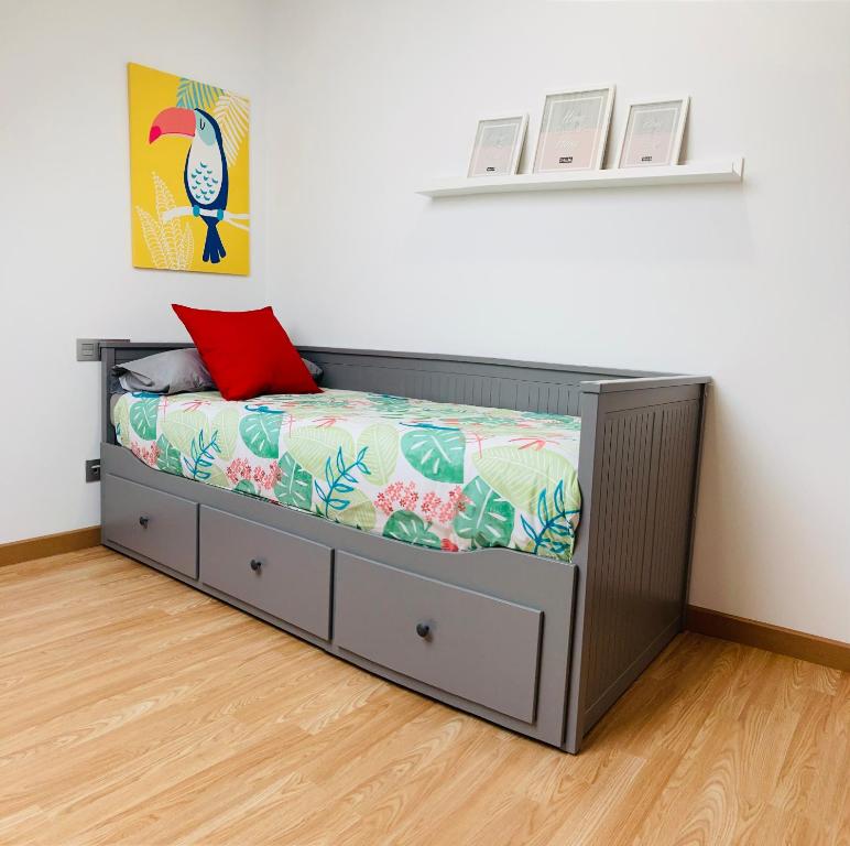 Postel nebo postele na pokoji v ubytování Apartamento Aravi