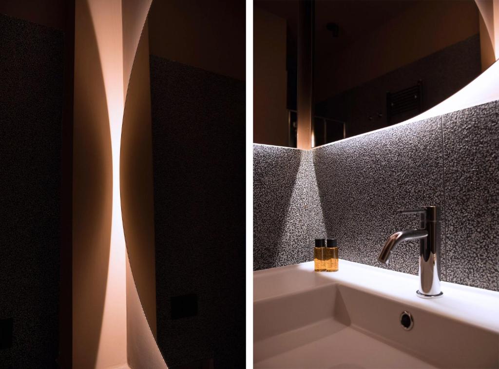 Koupelna v ubytování Elide Design Hotel