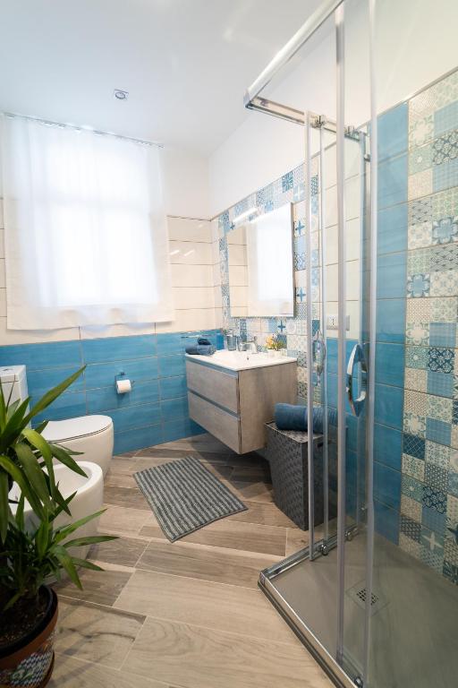 Kúpeľňa v ubytovaní Tyche apartaments & rooms