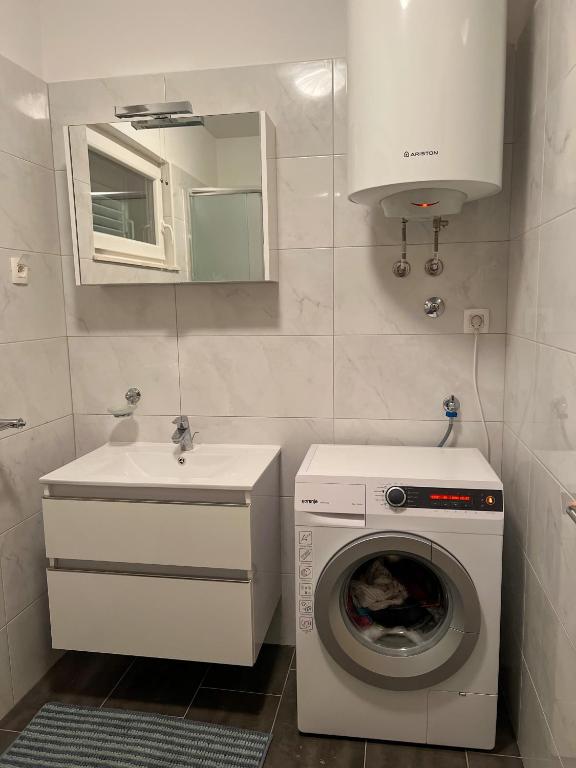 Kúpeľňa v ubytovaní Apartament Sunny z obłędnym widokiem na morze