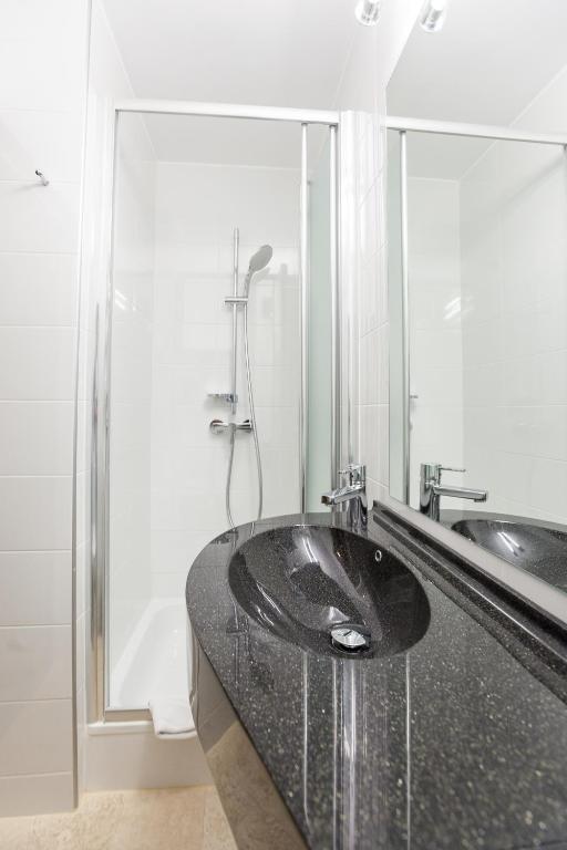 Koupelna v ubytování Hotel Citadella