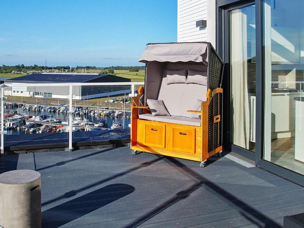 Balkón nebo terasa v ubytování 4 Personen Ferienhaus in Wendtorf