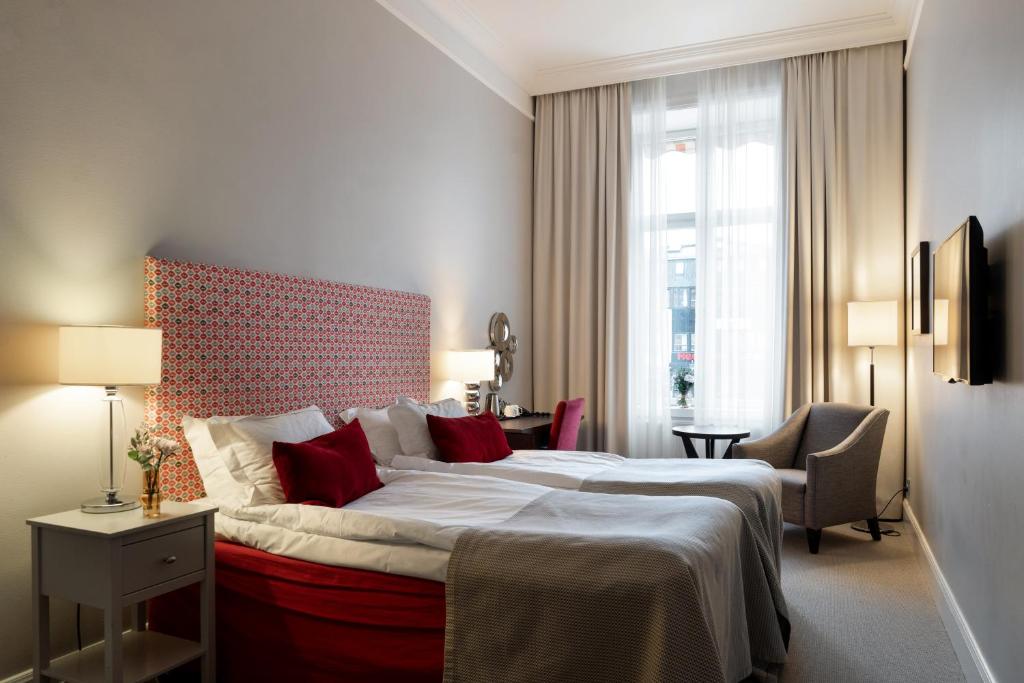 Postel nebo postele na pokoji v ubytování Elite Stora Hotellet Linköping