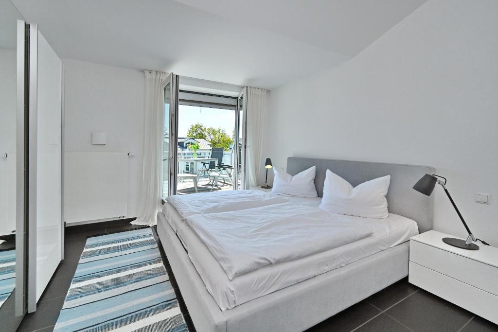Postel nebo postele na pokoji v ubytování Ferienwohnung Kala