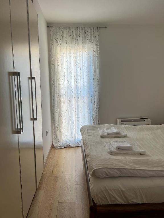 Posteľ alebo postele v izbe v ubytovaní Apartament Sunny z obłędnym widokiem na morze