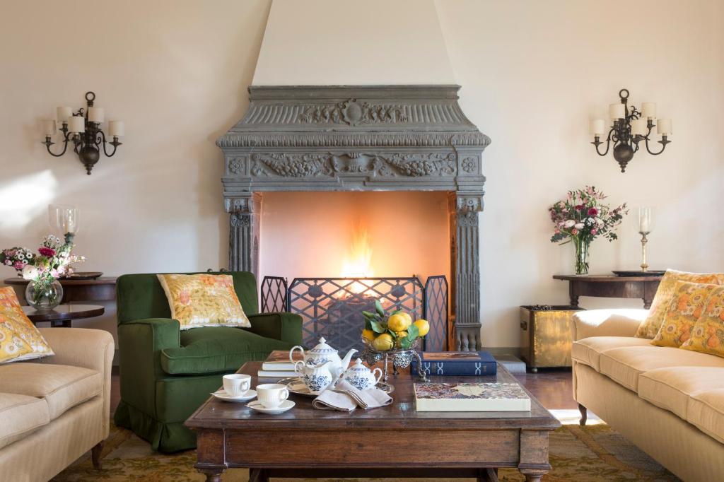 Posezení v ubytování VIESCA Suites & Villas Il Borro Toscana
