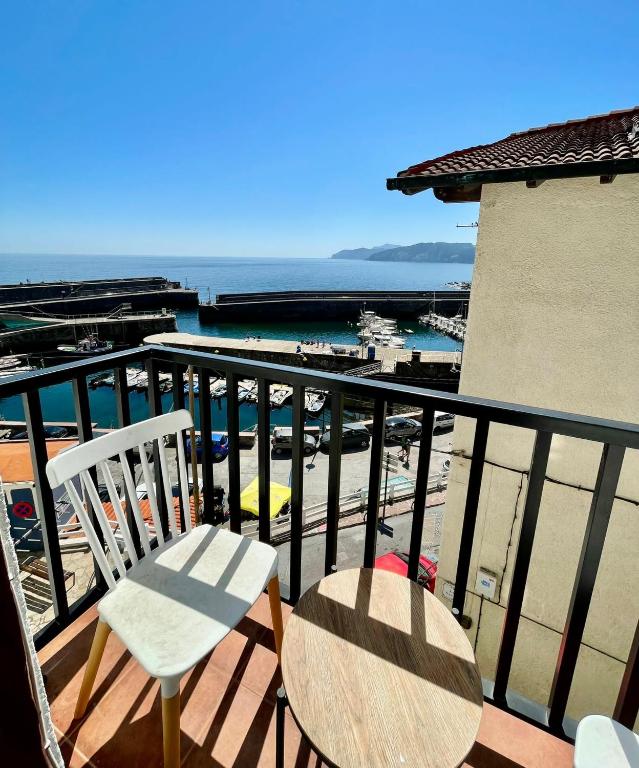 Balkón alebo terasa v ubytovaní Precioso apartamento en el puerto de Elantxobe
