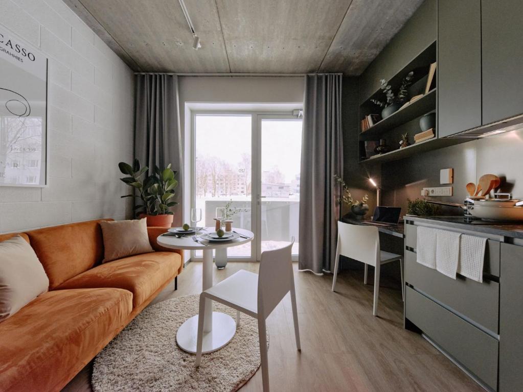 Kuchyň nebo kuchyňský kout v ubytování Campus House by Larsen