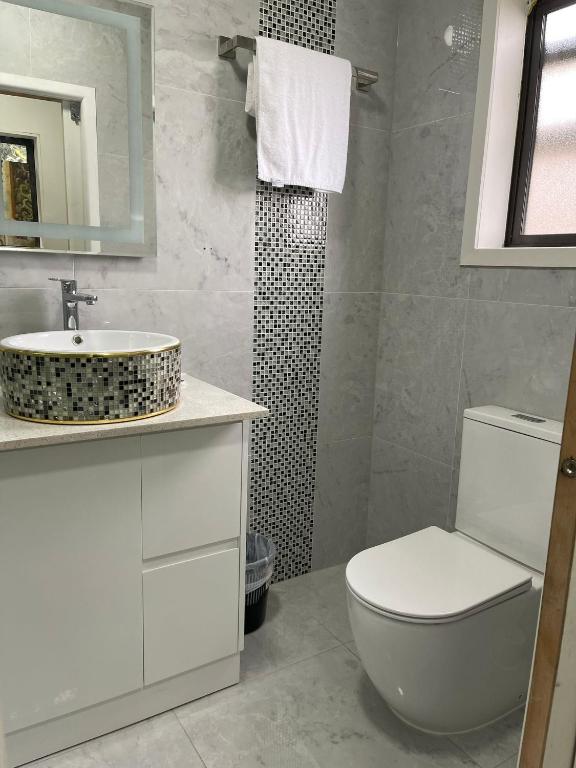 Koupelna v ubytování Dash Motel, Papakura