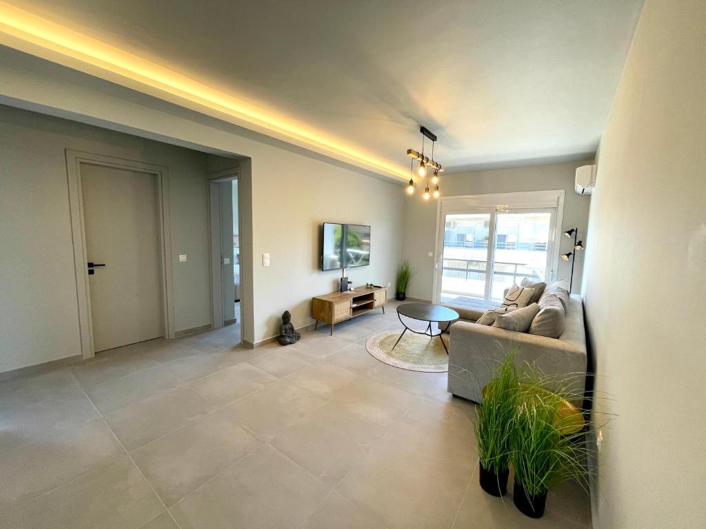 Posezení v ubytování Serenity City Apartment
