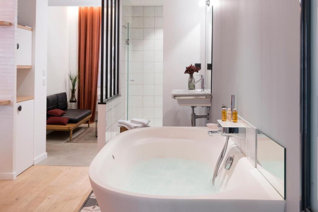 Koupelna v ubytování MiHotel Charité
