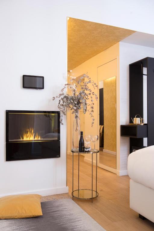 Postel nebo postele na pokoji v ubytování MiHotel Charité