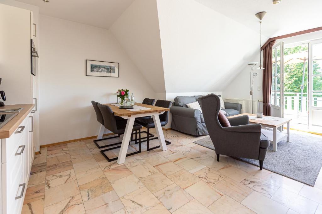 Kuchyň nebo kuchyňský kout v ubytování Wiesenblick