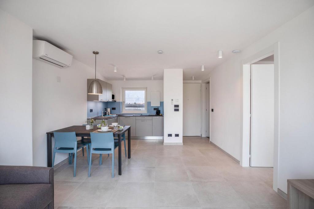 Kuchyň nebo kuchyňský kout v ubytování Apartments Curti - Himmelblau
