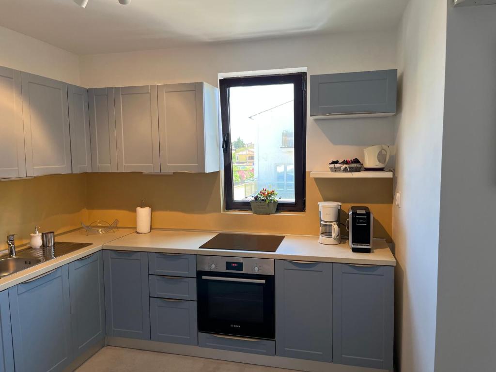 Kuchyň nebo kuchyňský kout v ubytování Apartments Porec