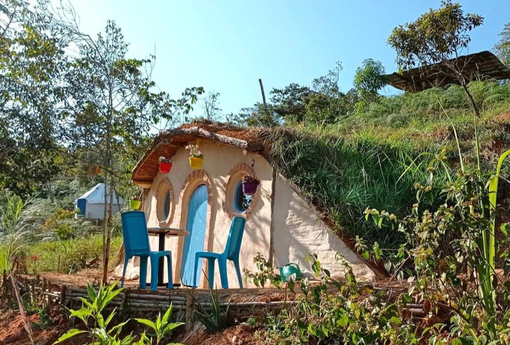 Vrt pred nastanitvijo La Pacha Eco-Finca Glamping