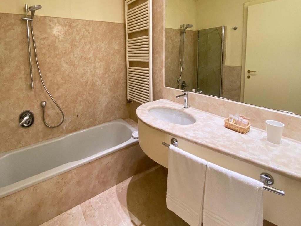 Koupelna v ubytování Ca' Masieri Hotel
