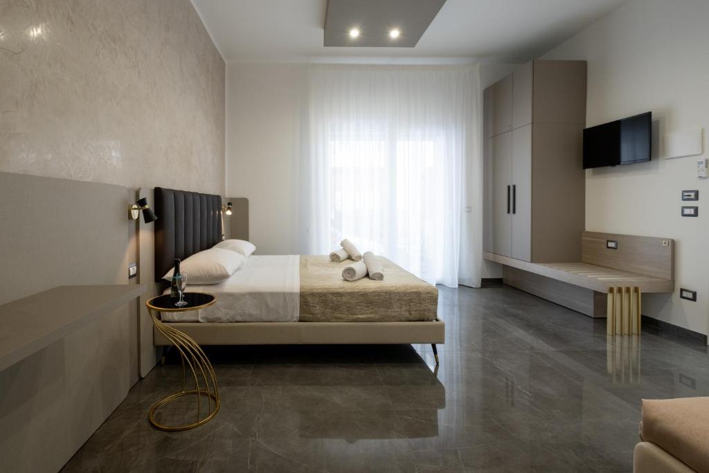 Postel nebo postele na pokoji v ubytování Moonlight B&B