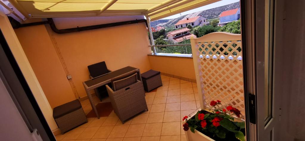 Balkón nebo terasa v ubytování Apartments Marin, Kolan, Mandre, Pag