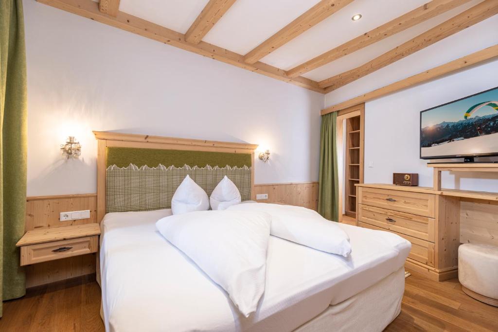 Postel nebo postele na pokoji v ubytování Landhaus Dorfbäck