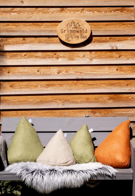Posezení v ubytování Grimmwald Tiny House