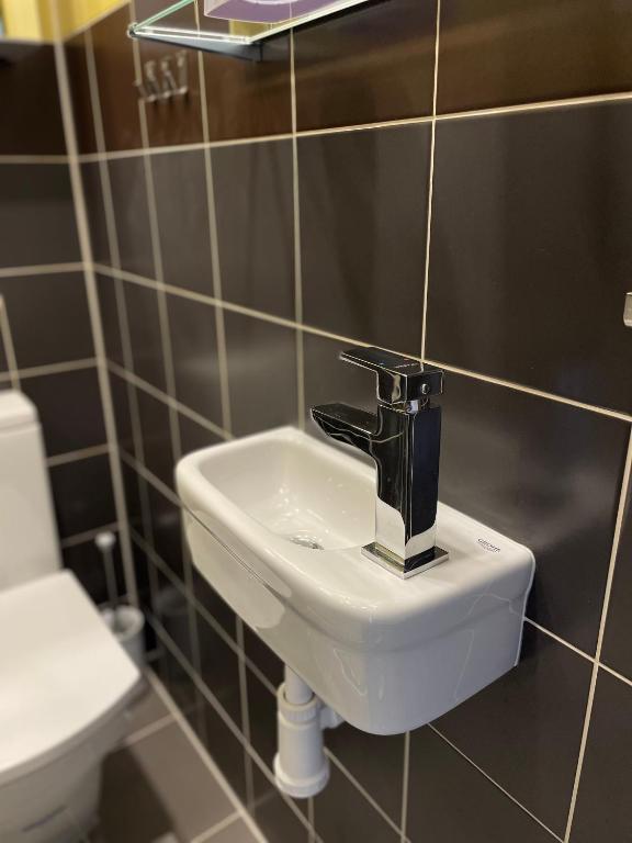 Koupelna v ubytování Apartmán V Krátké