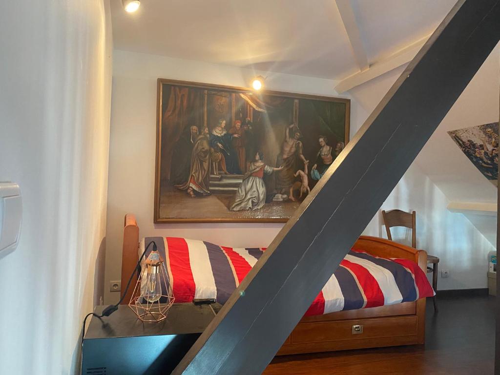 Postel nebo postele na pokoji v ubytování Le Clos Lucé