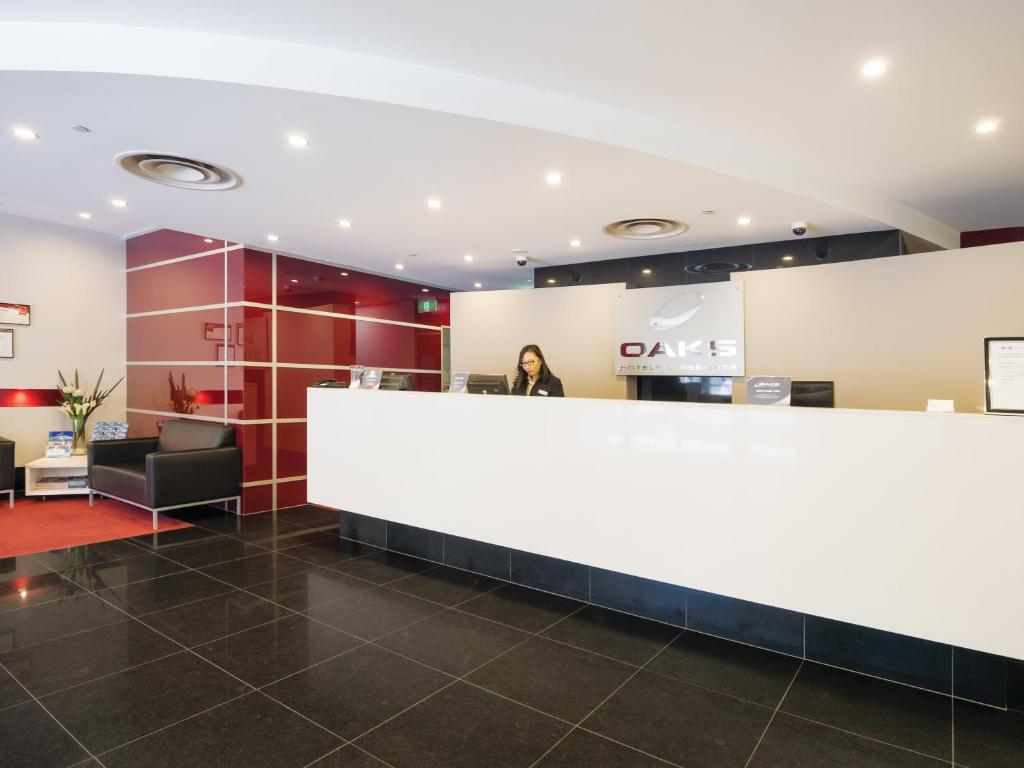 Vstupní hala nebo recepce v ubytování Oaks Adelaide Horizons Suites