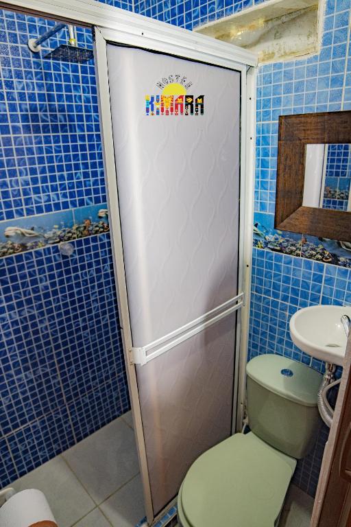 Koupelna v ubytování Kimara Tayrona Hostel