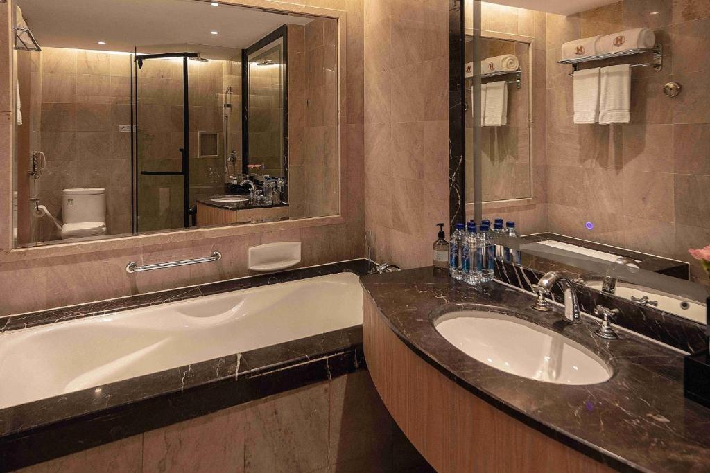 Vannituba majutusasutuses Wuhan Hongguang Hotel