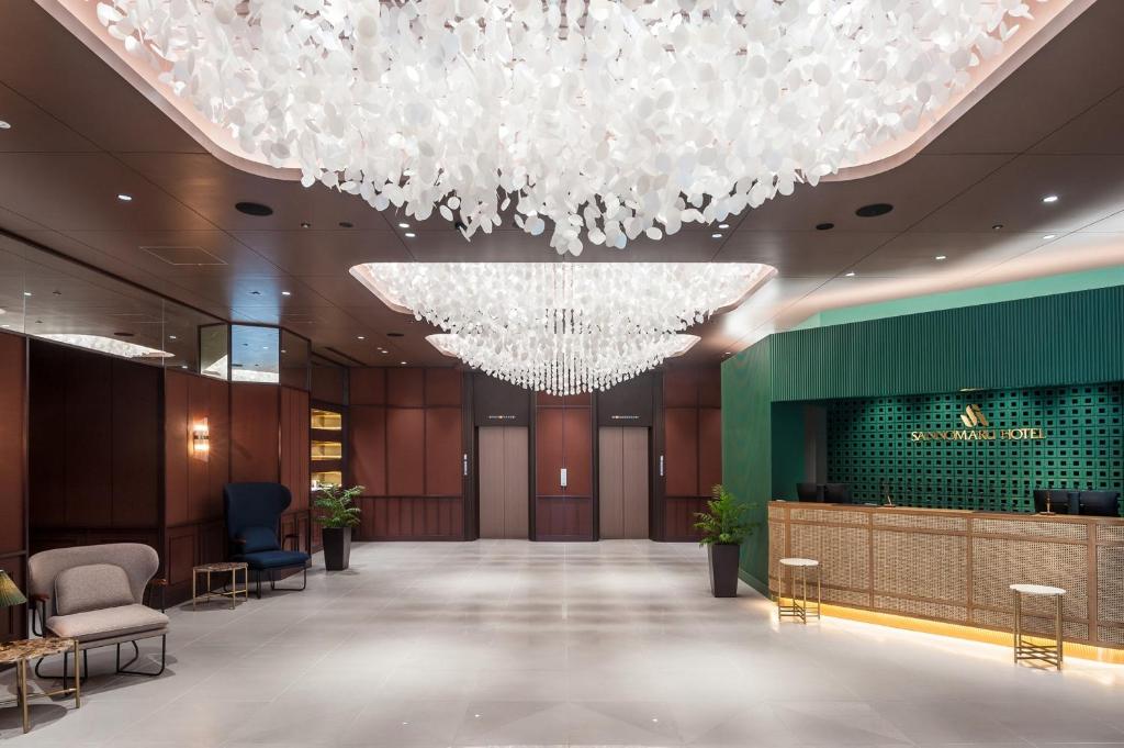 Vstupní hala nebo recepce v ubytování Mito Sannomaru Hotel