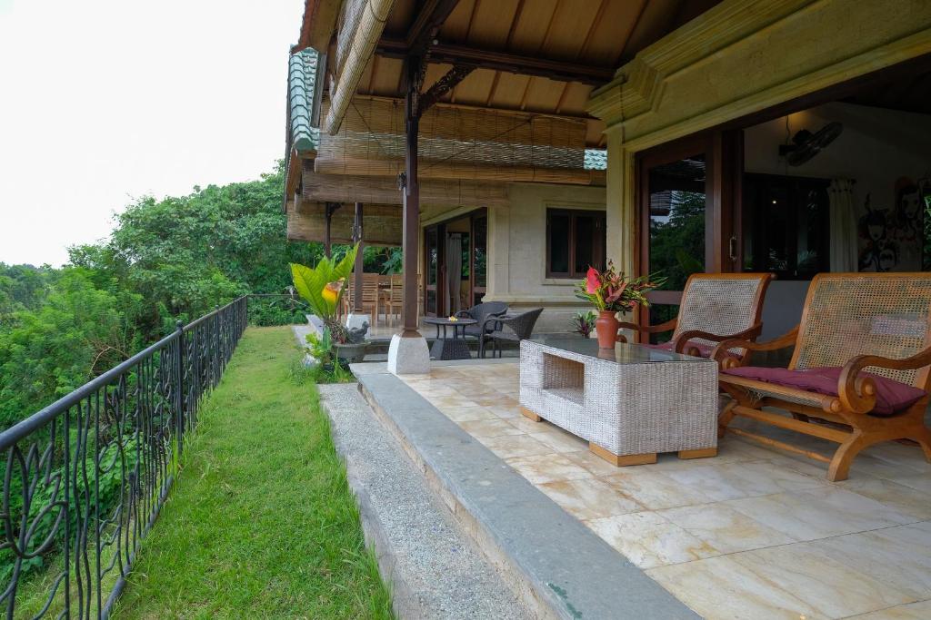 Zahrada ubytování Sunrise Villa Ubud